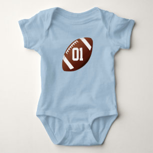 Football Custom Baby Jersey Romper Baby Strampler