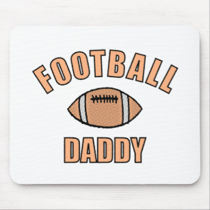 Football Daddy Zeichne und Text Mousepad