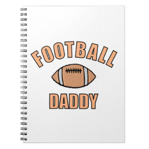 Football Daddy Zeichne und Text Notizblock