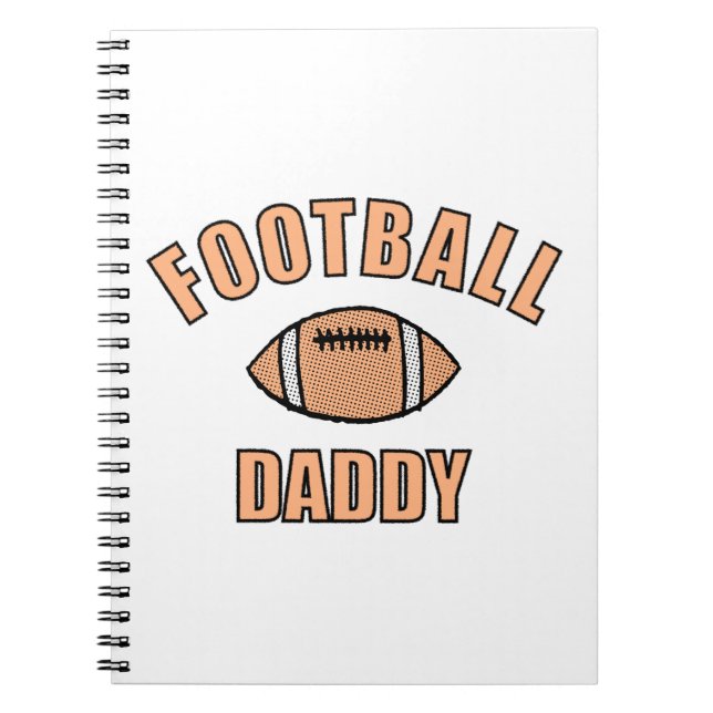 Football Daddy Zeichne und Text Notizblock (Vorderseite)