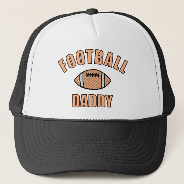 Football Daddy Zeichne und Text Truckerkappe (Vorderseite)