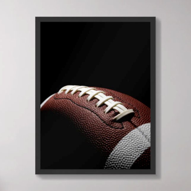 Football Dark Dramatic Laces Close Up Poster (Von Creator hochgeladen)
