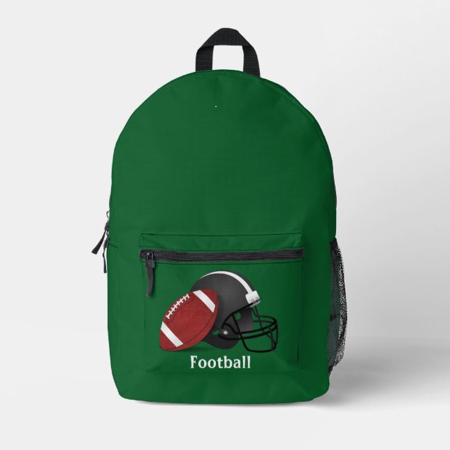 Football Design Back Pack Bedruckter Rucksack (Vorderseite)
