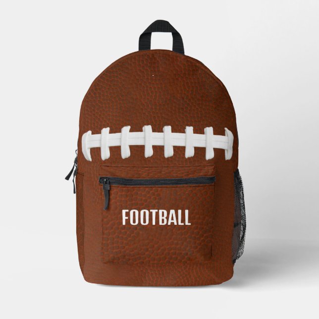 Football Design Back Pack Bedruckter Rucksack (Vorderseite)