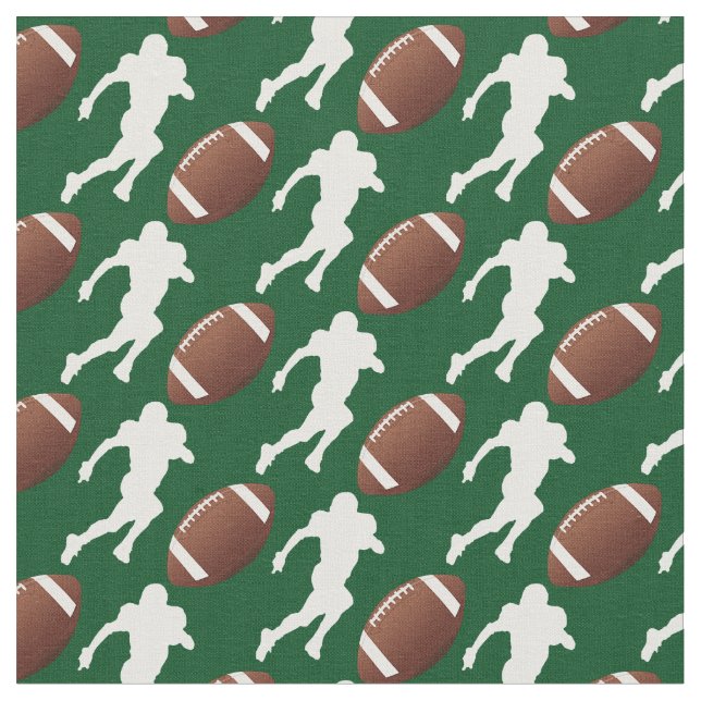Football Design Fabric Stoff (Nahaufnahme)