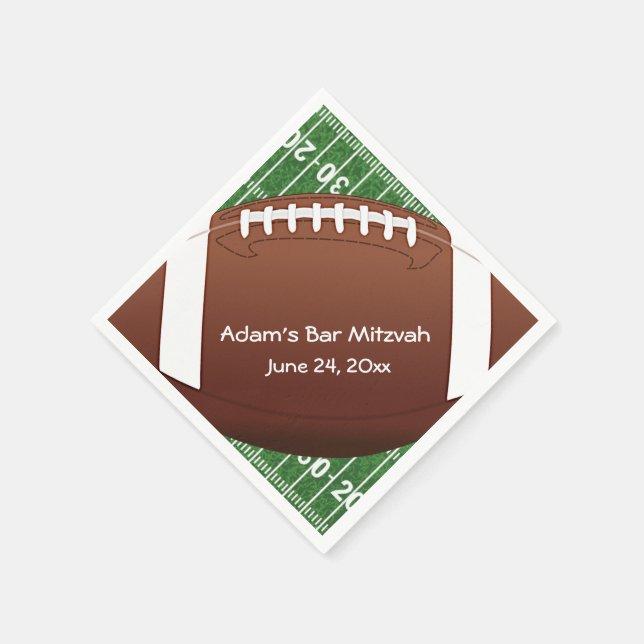 Football Design Paper Napkins Serviette (Ecke)