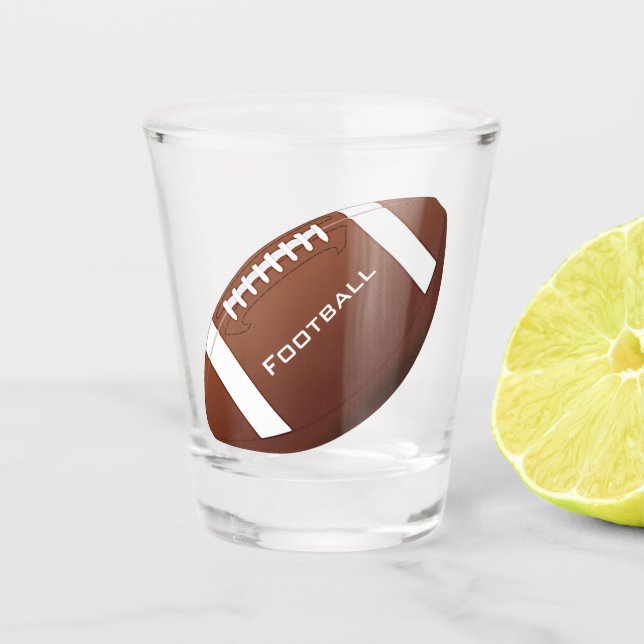 Football Design Shot Glass Schnapsglas (Vorderseite)