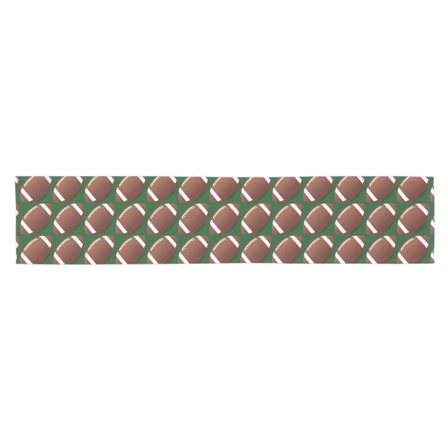 Football Design Table Runner Kurzer Tischläufer (Horizontal)