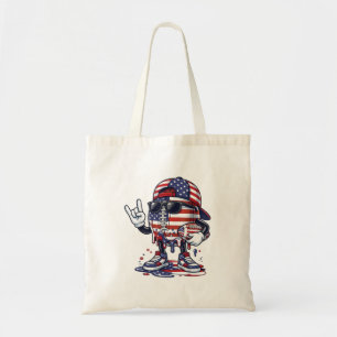Football Drip Amerikanische Flagge Für Jungen Juge Tragetasche