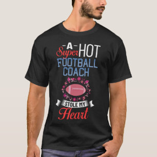 Football Ehefrau Girlfriend Quotes Game Coach Play T-Shirt