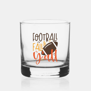 Football Fall & Y'all Whiskyglas