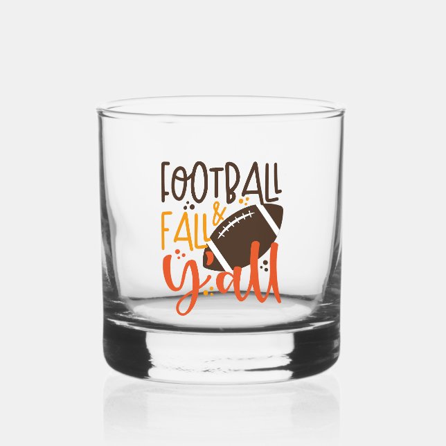 Football Fall & Y'all Whiskyglas (Vorderseite)
