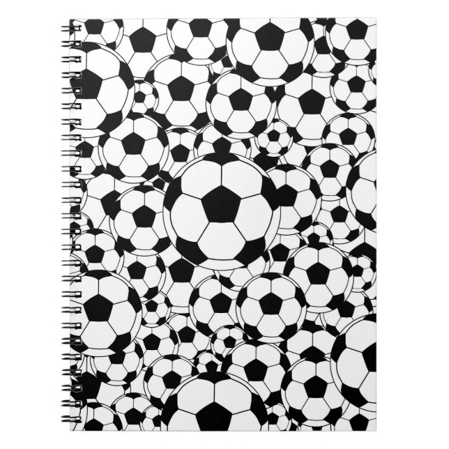 Football Fan Cover Notebook  Soccer Ball Journal Notizblock (Vorderseite)