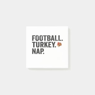 Football Fantasy Turkey Nickerchen Sonniger Ernted Post-it Klebezettel
