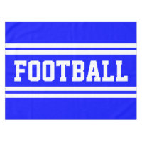 FOOTBALL Fett Hellblau Weiße Racing Streifen