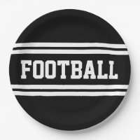 FOOTBALL Fett Schwarz-weiße sportliche Streifen