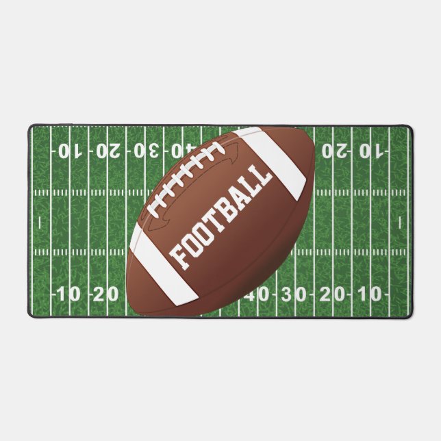 Football Field and Ball Design Desk Mat Schreibtischunterlage (Vorderseite)