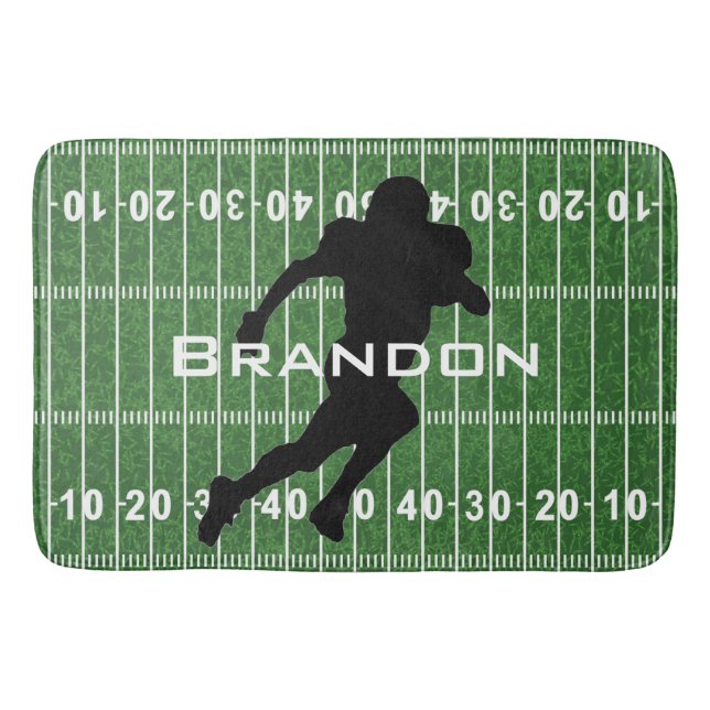 Football Field Design Bath Mat Badematte (Vorderseite)