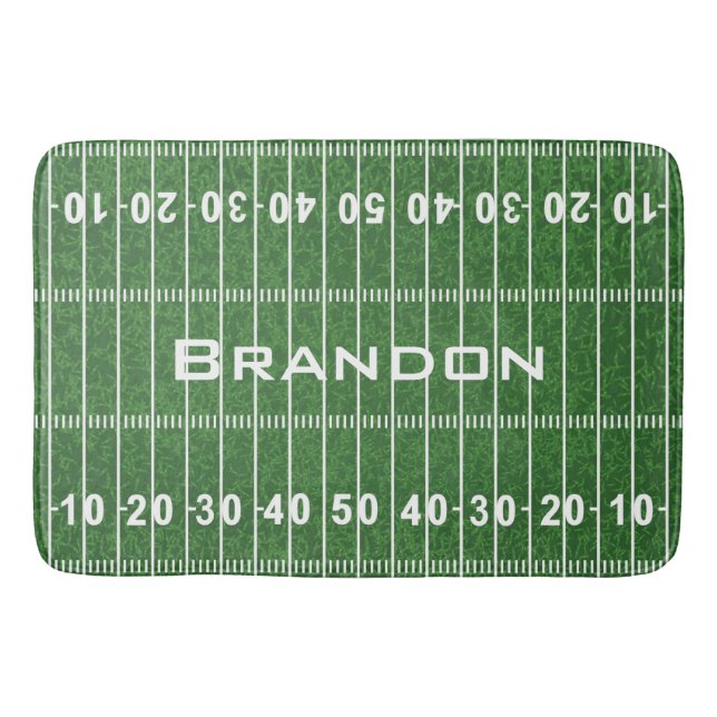 Football Field Design Bath Mat Badematte (Vorderseite)