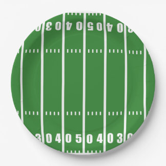 Football Field Paper Plate Pappteller