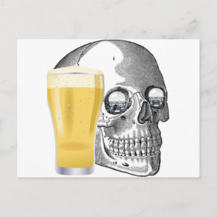 FOOTBALL FON FOREVER GRAPHIC SKULL DRUCKEN POSTKARTE
