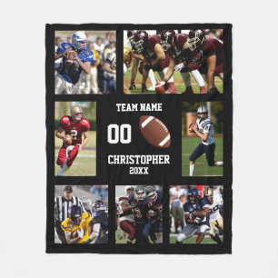 Football Foto Collage Fleecedecke
