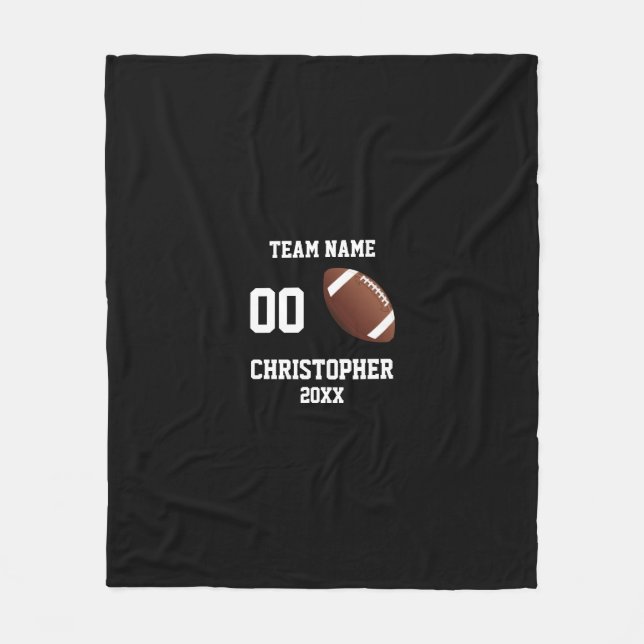 Football Foto Collage Fleecedecke (Vorderseite)