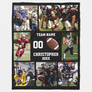 Football Foto Collage Fleecedecke