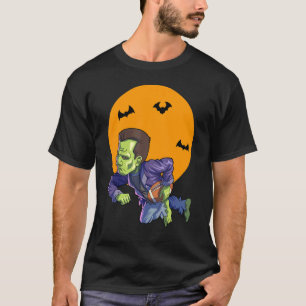 Football Frankenstein Halloween Men Boys Football T-Shirt