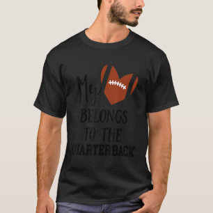 Football-Freundin, die mein Herz zum Quart gehört T-Shirt