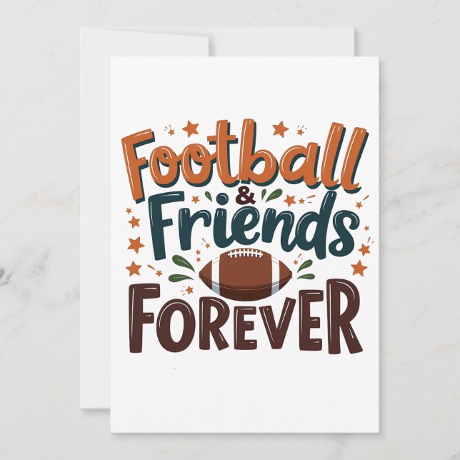 Football Friends Forever Fantasy Football Saison Einladung (Vorderseite)