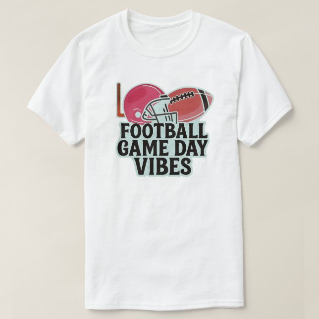 Football Game Day Vibes T-Shirt (Design vorne)