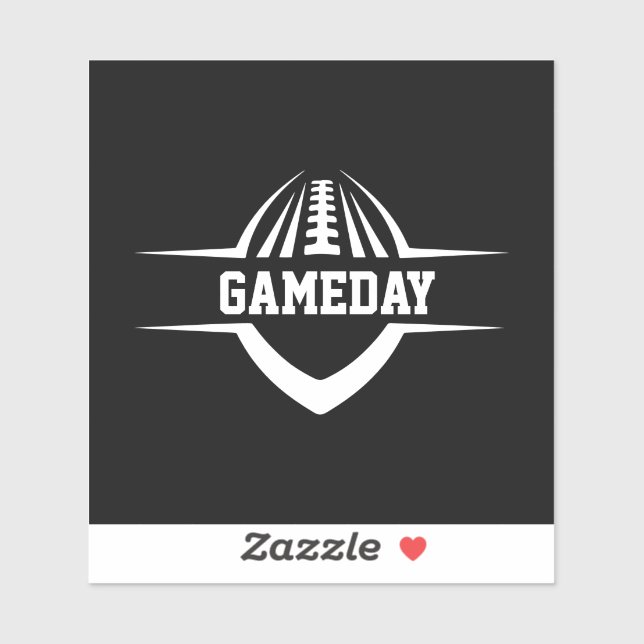 Football Gameday Aufkleber (Blatt)