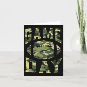 Football Gameday Game Day Camouflage Flag Patrioti Karte
