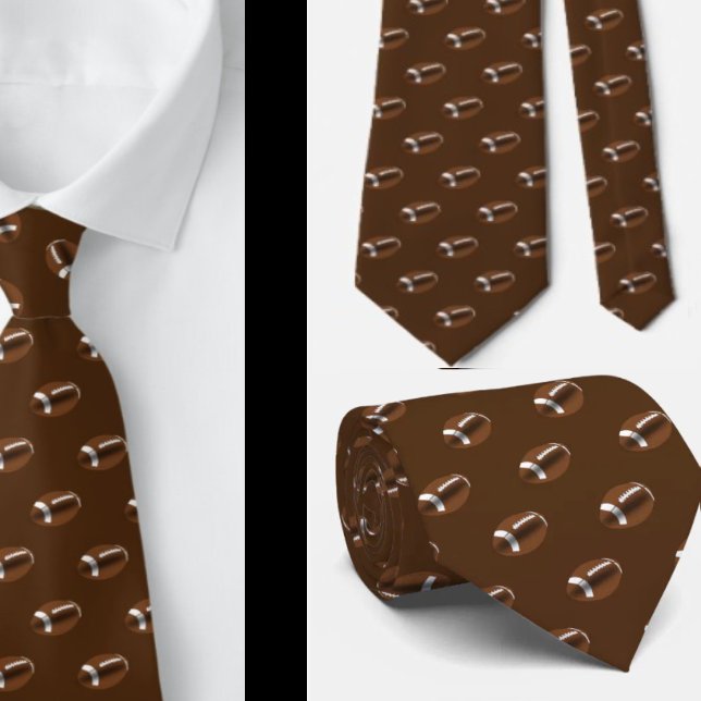 Football Gift - Football Neck Tie - Sports Necktie Krawatte (Von Creator hochgeladen)