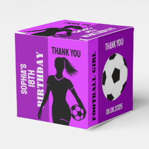 Football Girl, Football Player Geschenk, Geburtsta Geschenkschachtel