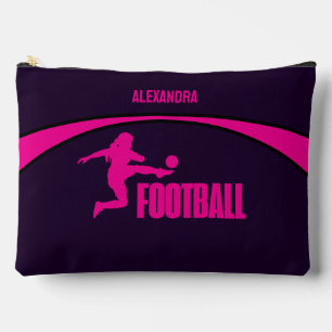 Football Girl Player, Team, Geburtstagsgeschenk Zubehörtasche