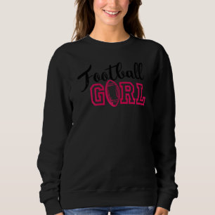 Football Grafik Women and Girls Football Player Sweatshirt