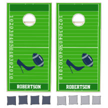 Football Grid Custom Cornhole Set