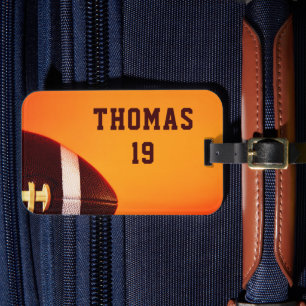 Football Gridiron Sports Personalisiert Name Gepäckanhänger