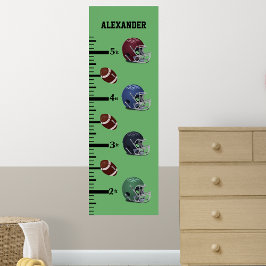 Football Growth Chart Poster