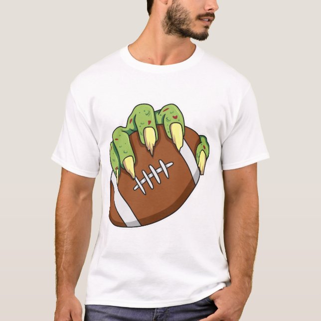 Football Halloween Design for a Football Fan T-Shirt (Vorderseite)