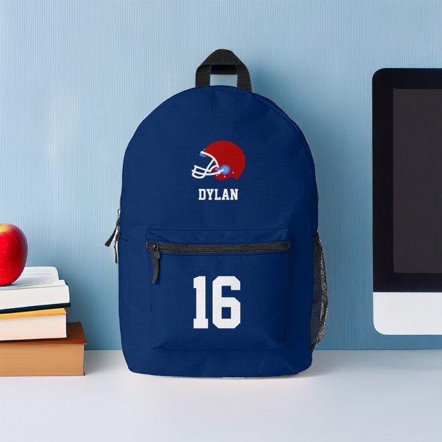 Football Helm Personalisiert Bedruckter Rucksack (Von Creator hochgeladen)