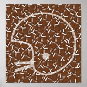 Football-Helm Poster