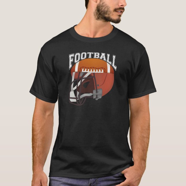 Football Helmet Graphic T-Shirt (Vorderseite)