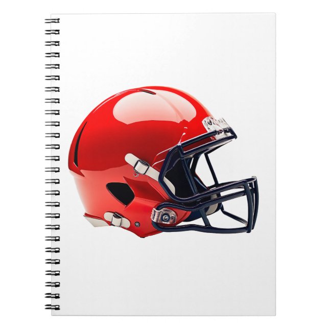 Football Helmet Notebook Cover Notizblock (Vorderseite)