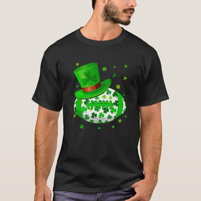 Football Irish Leprechaun Kostümboys Men St Patr T-Shirt (Vorderseite)