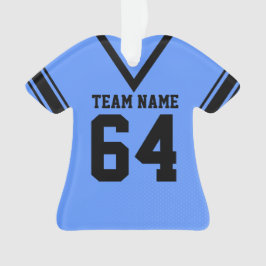 Football Jersey Blue Black Uniform Ornament