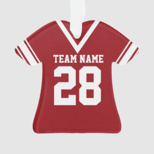 Football Jersey Red Uniform Ornament