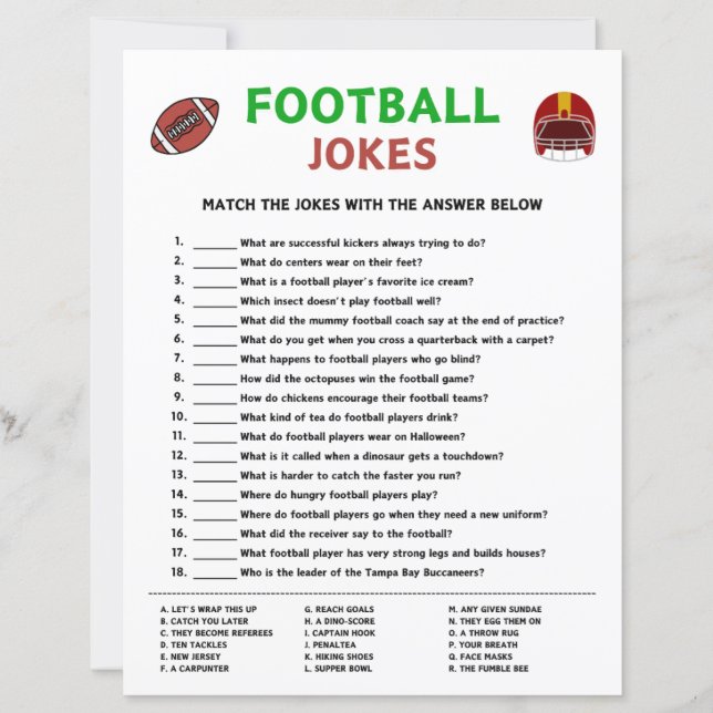 Football Jokes Game (Vorderseite)